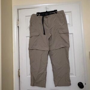 The North Face Men's Convertible Zip Off Khaki Pants to Shorts Size XL Short